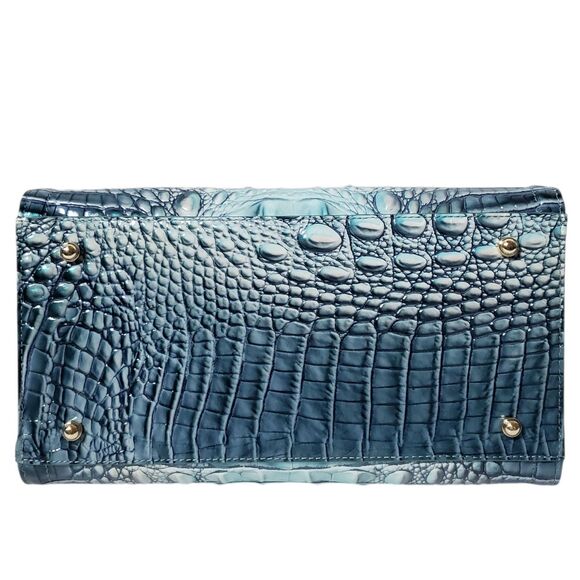 Brahmin Spearmint Blue Caroline Melbourne Satchel Handbag NWT - Picture 8 of 10